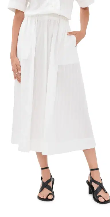 House of Dagmar Cotton Maxi Skirt White | Thumbnail 1 House of Dagmar Cotton Maxi Skirt White | Thumbnail 1