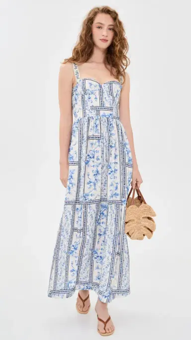 Agua Bendita arcia Ivy Embroidered Maxi Dress ulticolor | Thumbnail 5 Agua Bendita arcia Ivy Embroidered Maxi Dress ulticolor | Thumbnail 5