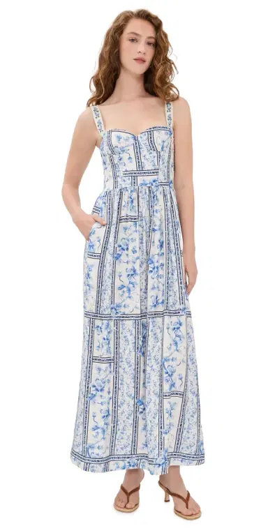 Agua Bendita arcia Ivy Embroidered Maxi Dress ulticolor | Thumbnail 1 Agua Bendita arcia Ivy Embroidered Maxi Dress ulticolor | Thumbnail 1