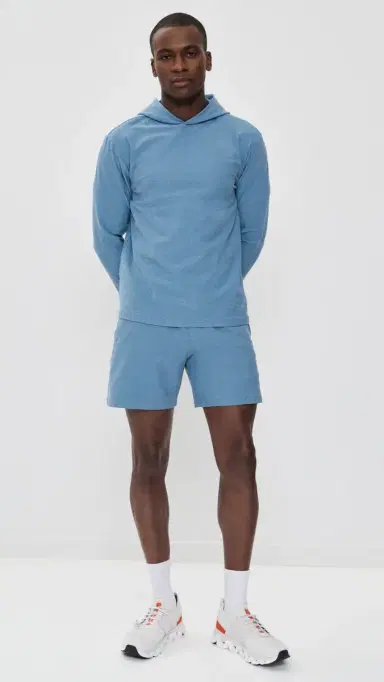 Beyond Yoga Spacedye Unlimited Shorts Harbor Blue Heather | Thumbnail 5 Beyond Yoga Spacedye Unlimited Shorts Harbor Blue Heather | Thumbnail 5