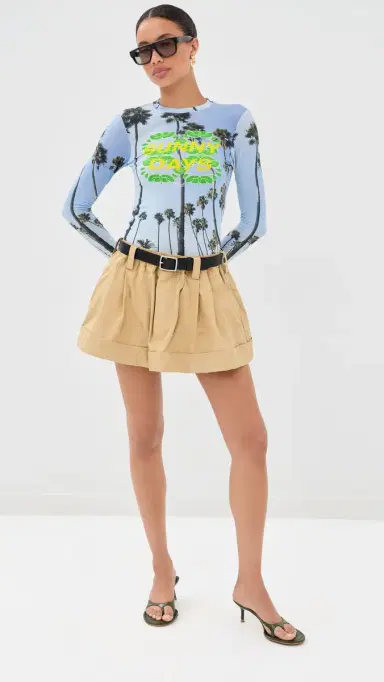 Meryll Rogge Fitted T-Shirt Blue Multi | Thumbnail 5 Meryll Rogge Fitted T-Shirt Blue Multi | Thumbnail 5