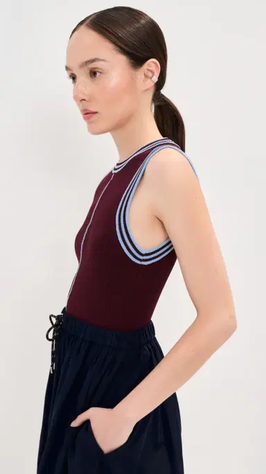 LE BOP Kara Tank Burgundy | Thumbnail 4 LE BOP Kara Tank Burgundy | Thumbnail 4