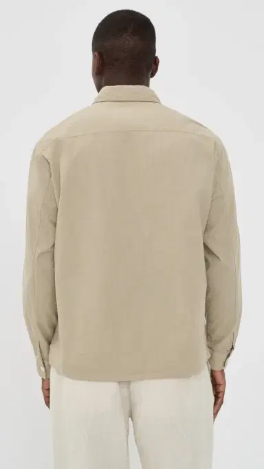 FRAME Textured Long Sleeve Shirt Dusty Beige | Thumbnail 3 FRAME Textured Long Sleeve Shirt Dusty Beige | Thumbnail 3