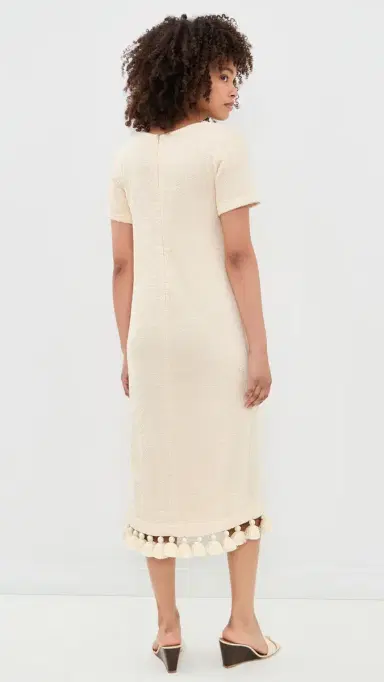 Cap D'Antibes Joy Short Sleeve Dress Off-White | Thumbnail 3 Cap D'Antibes Joy Short Sleeve Dress Off-White | Thumbnail 3