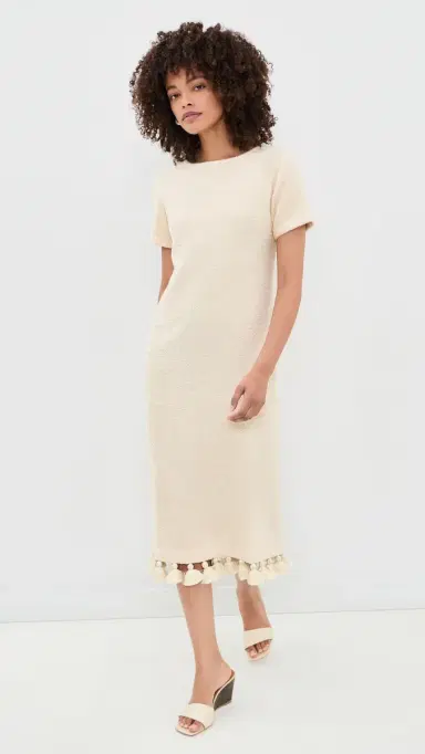 Cap D'Antibes Joy Short Sleeve Dress Off-White | Thumbnail 5 Cap D'Antibes Joy Short Sleeve Dress Off-White | Thumbnail 5