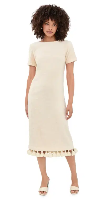 Cap D'Antibes Joy Short Sleeve Dress Off-White | Thumbnail 1 Cap D'Antibes Joy Short Sleeve Dress Off-White | Thumbnail 1