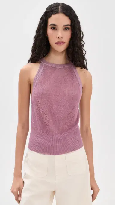 Veronica Beard Jean olomon Knit Tank Orchid Haze | Thumbnail 3 Veronica Beard Jean olomon Knit Tank Orchid Haze | Thumbnail 3