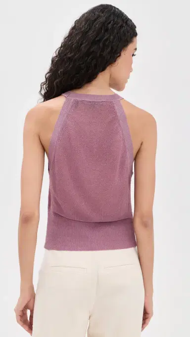 Veronica Beard Jean olomon Knit Tank Orchid Haze | Thumbnail 4 Veronica Beard Jean olomon Knit Tank Orchid Haze | Thumbnail 4