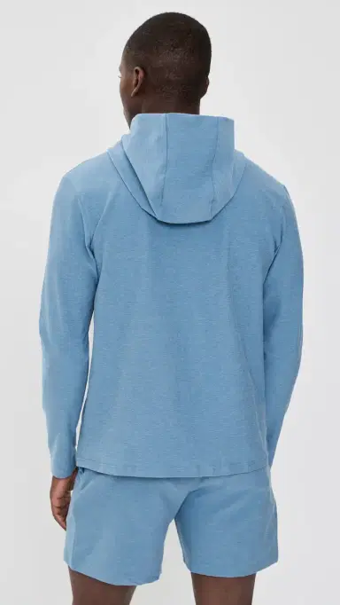 Beyond Yoga Spacedye Go-To Mens Hoodie Harbor Blue Heather | Thumbnail 3 Beyond Yoga Spacedye Go-To Mens Hoodie Harbor Blue Heather | Thumbnail 3
