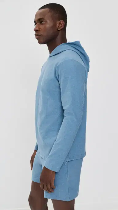 Beyond Yoga Spacedye Go-To Mens Hoodie Harbor Blue Heather | Thumbnail 4 Beyond Yoga Spacedye Go-To Mens Hoodie Harbor Blue Heather | Thumbnail 4