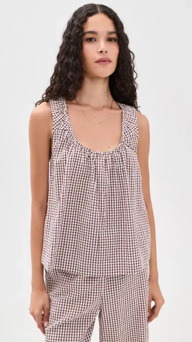 Joe's Jeans The Ana Blouse Macchiato Gingham | Thumbnail 2 Joe's Jeans The Ana Blouse Macchiato Gingham | Thumbnail 2
