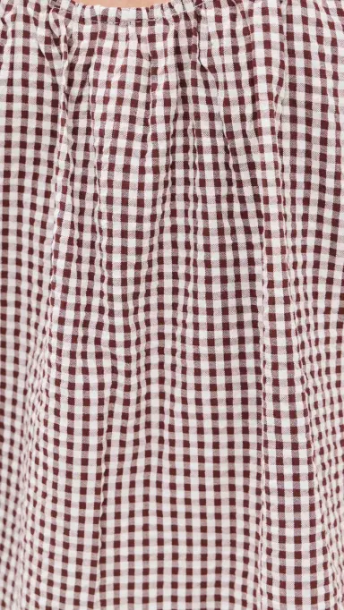 Joe's Jeans The Ana Blouse Macchiato Gingham | Thumbnail 6 Joe's Jeans The Ana Blouse Macchiato Gingham | Thumbnail 6
