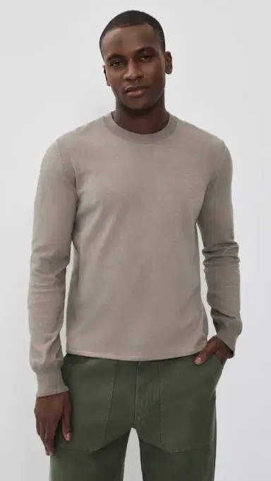 rag & bone Washed Supima Crew Sweater Gran | Thumbnail 2 rag & bone Washed Supima Crew Sweater Gran | Thumbnail 2