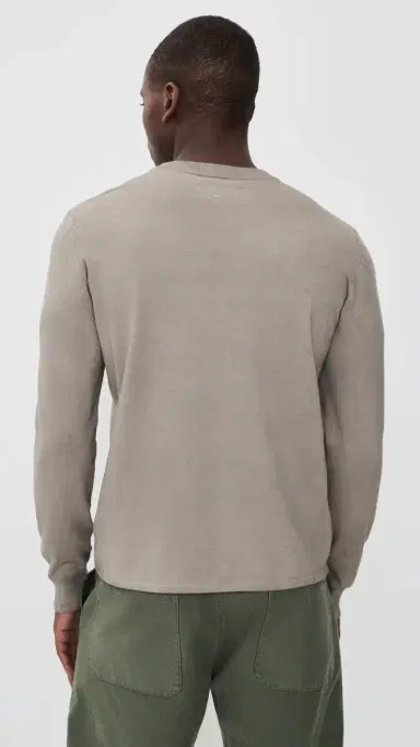 rag & bone Washed Supima Crew Sweater Gran | Thumbnail 3 rag & bone Washed Supima Crew Sweater Gran | Thumbnail 3
