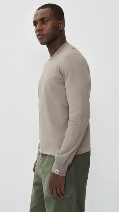 rag & bone Washed Supima Crew Sweater Gran | Thumbnail 4 rag & bone Washed Supima Crew Sweater Gran | Thumbnail 4