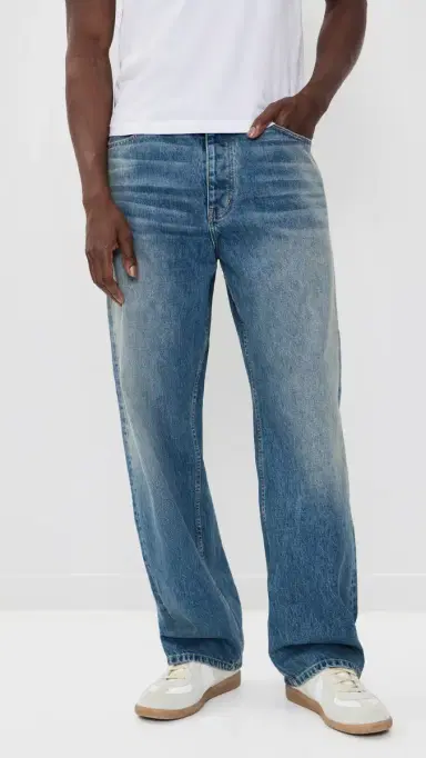 Nahmias Ocean Wash Baggy Jeans Light Indigo Wash 38 | Thumbnail 2 Nahmias Ocean Wash Baggy Jeans Light Indigo Wash 38 | Thumbnail 2