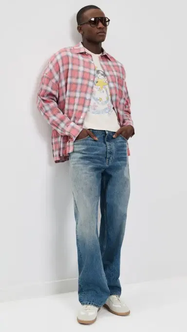 Nahmias Ocean Wash Baggy Jeans Light Indigo Wash 38 | Thumbnail 5 Nahmias Ocean Wash Baggy Jeans Light Indigo Wash 38 | Thumbnail 5
