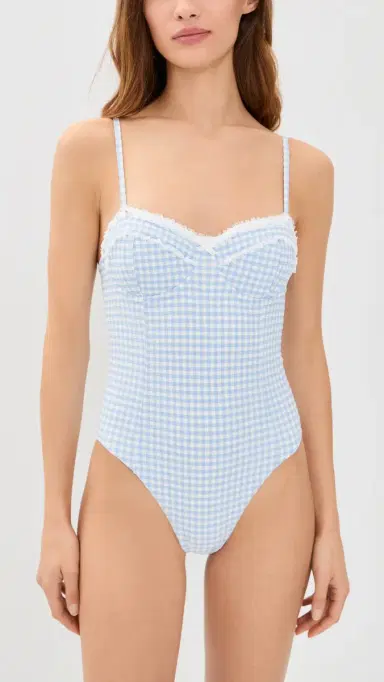 LoveShackFancy Olivienne One Piece EAIDE MORNING | Thumbnail 2 LoveShackFancy Olivienne One Piece EAIDE MORNING | Thumbnail 2