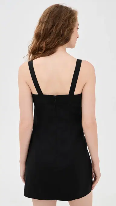 GOOD AMERICAN The tructured Linen Mini Dress Black001 | Thumbnail 3 GOOD AMERICAN The tructured Linen Mini Dress Black001 | Thumbnail 3