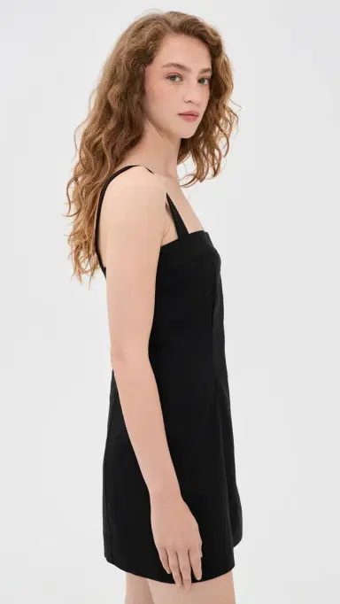GOOD AMERICAN The tructured Linen Mini Dress Black001 | Thumbnail 4 GOOD AMERICAN The tructured Linen Mini Dress Black001 | Thumbnail 4