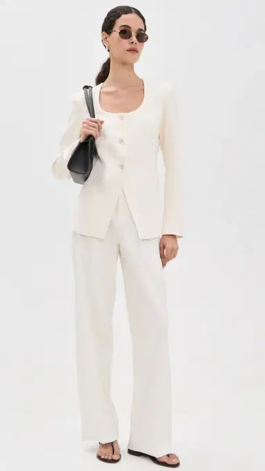 PAIGE Edina Blazer Bone | Thumbnail 5 PAIGE Edina Blazer Bone | Thumbnail 5