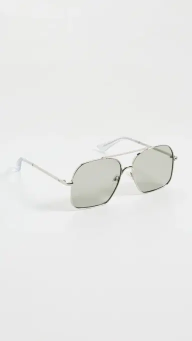 Le Specs Civelle Sunglasses Bright Silver/Xtal Clear One Size | Thumbnail 4 Le Specs Civelle Sunglasses Bright Silver/Xtal Clear One Size | Thumbnail 4