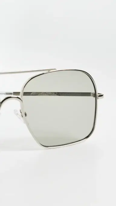 Le Specs Civelle Sunglasses Bright Silver/Xtal Clear One Size | Thumbnail 5 Le Specs Civelle Sunglasses Bright Silver/Xtal Clear One Size | Thumbnail 5