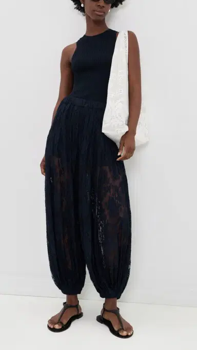 Sea Sharleen Lace Bubble Pants Navy L | Thumbnail 5 Sea Sharleen Lace Bubble Pants Navy L | Thumbnail 5