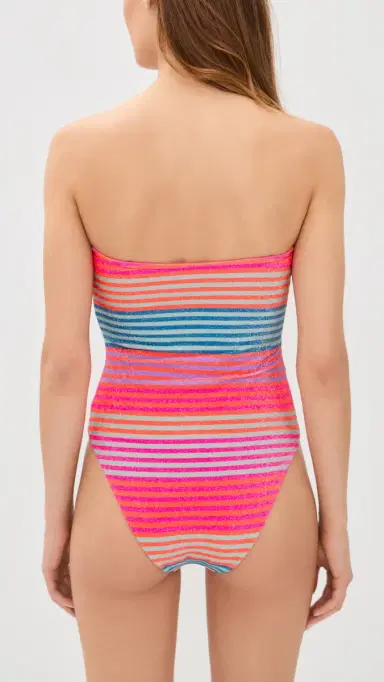 Beach Riot Amber One Piece Vibrant Volley Stripe | Thumbnail 3 Beach Riot Amber One Piece Vibrant Volley Stripe | Thumbnail 3