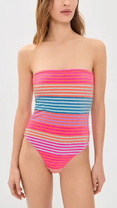 Beach Riot Amber One Piece Vibrant Volley Stripe | Thumbnail 5 Beach Riot Amber One Piece Vibrant Volley Stripe | Thumbnail 5