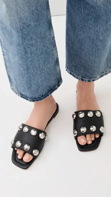 Loeffler Randall Hayes Studded Flat Sandals | Thumbnail 3 Loeffler Randall Hayes Studded Flat Sandals | Thumbnail 3
