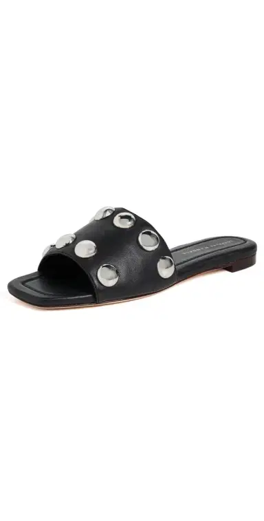 Loeffler Randall Hayes Studded Flat Sandals | Thumbnail 1 Loeffler Randall Hayes Studded Flat Sandals | Thumbnail 1