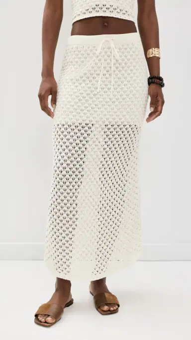 Z Supply Windswept Crochet Skirt Cloud | Thumbnail 2 Z Supply Windswept Crochet Skirt Cloud | Thumbnail 2