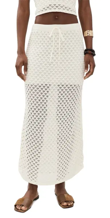 Z Supply Windswept Crochet Skirt Cloud | Thumbnail 1 Z Supply Windswept Crochet Skirt Cloud | Thumbnail 1