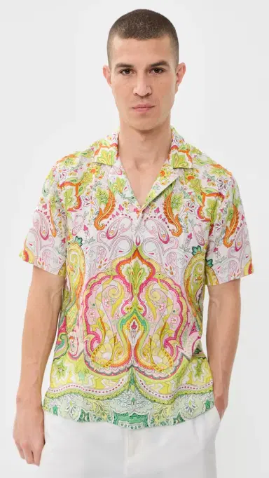 Orlebar Brown Maitan Linen Fairground Shirt ulti/Pink | Thumbnail 2 Orlebar Brown Maitan Linen Fairground Shirt ulti/Pink | Thumbnail 2