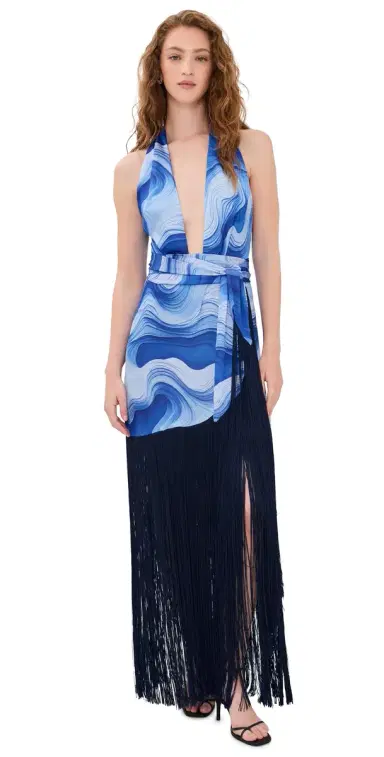 AZULU Sadie Dress Blue Coral Print | Thumbnail 1 AZULU Sadie Dress Blue Coral Print | Thumbnail 1