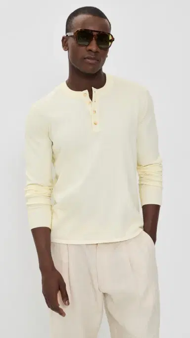 rag & bone Washed upima Henley Chalk | Thumbnail 2 rag & bone Washed upima Henley Chalk | Thumbnail 2