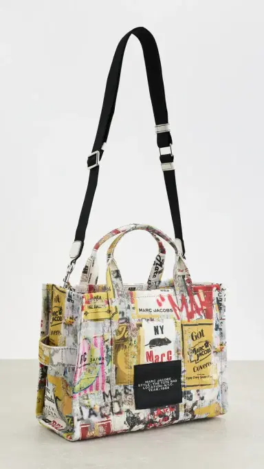 Marc Jacobs The Medium Tote Bag White Multi One Size | Thumbnail 4 Marc Jacobs The Medium Tote Bag White Multi One Size | Thumbnail 4