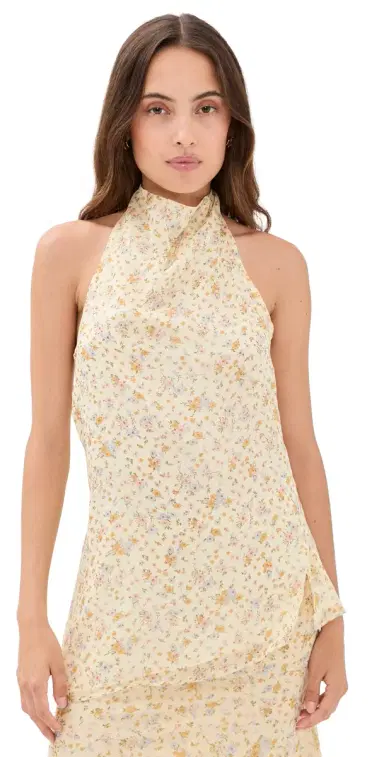 Lioness undown Halter Top Beige | Thumbnail 1 Lioness undown Halter Top Beige | Thumbnail 1