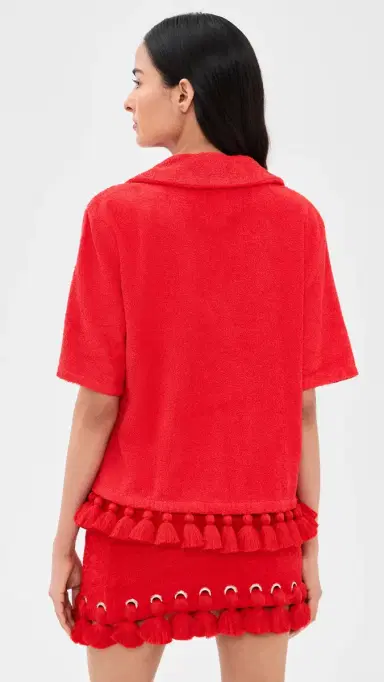 Cap d’Antibes Antonia Shirt Red | Thumbnail 3 Cap d’Antibes Antonia Shirt Red | Thumbnail 3