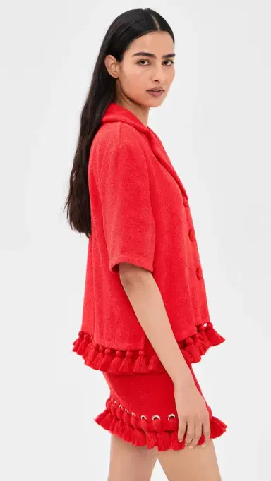 Cap d’Antibes Antonia Shirt Red | Thumbnail 4 Cap d’Antibes Antonia Shirt Red | Thumbnail 4