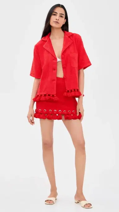 Cap d’Antibes Antonia Shirt Red | Thumbnail 5 Cap d’Antibes Antonia Shirt Red | Thumbnail 5