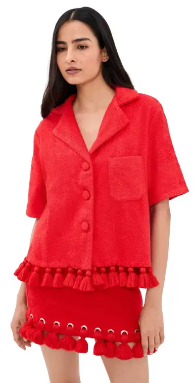 Cap d’Antibes Antonia Shirt Red | Thumbnail 1 Cap d’Antibes Antonia Shirt Red | Thumbnail 1
