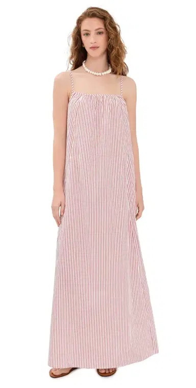o.p.t o. p.t Market Cotton Maxi Dress Red Stripe S | Thumbnail 1 o.p.t o. p.t Market Cotton Maxi Dress Red Stripe S | Thumbnail 1