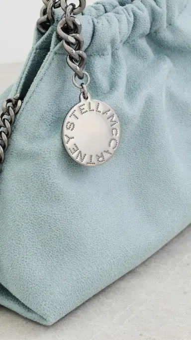 Stella McCartney Falabella Mini Drawstring Bag Ice Blue One Size | Thumbnail 5 Stella McCartney Falabella Mini Drawstring Bag Ice Blue One Size | Thumbnail 5