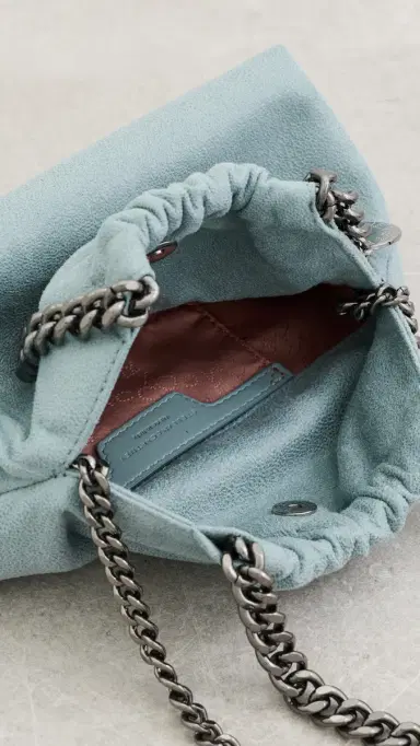 Stella McCartney Falabella Mini Drawstring Bag Ice Blue One Size | Thumbnail 6 Stella McCartney Falabella Mini Drawstring Bag Ice Blue One Size | Thumbnail 6