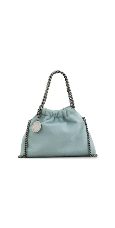 Stella McCartney Falabella Mini Drawstring Bag Ice Blue One Size | Thumbnail 1 Stella McCartney Falabella Mini Drawstring Bag Ice Blue One Size | Thumbnail 1