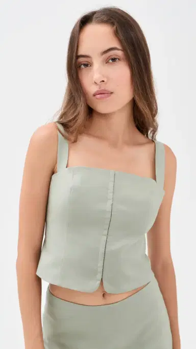 GOOD AMERICAN The Linen Corset Mosswell M | Thumbnail 2 GOOD AMERICAN The Linen Corset Mosswell M | Thumbnail 2