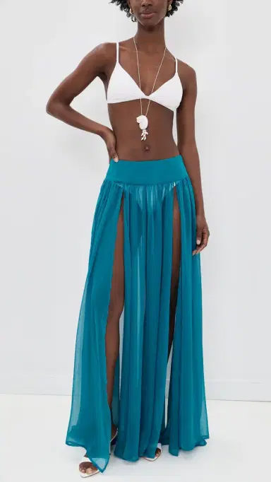 Shani Shemer edow Maxi Skirt Blue Teal | Thumbnail 2 Shani Shemer edow Maxi Skirt Blue Teal | Thumbnail 2