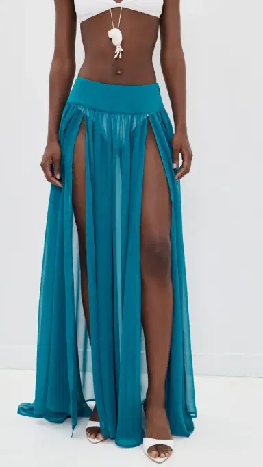 Shani Shemer edow Maxi Skirt Blue Teal | Thumbnail 3 Shani Shemer edow Maxi Skirt Blue Teal | Thumbnail 3